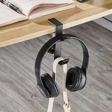 Student Backpack Hook, Office Desk Movable Bag Hook, Desk Side Portable Headphone Holder, Home Storage - Multicolor - View 2