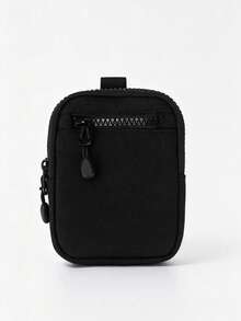 1pc Small Storage Pouch With Front Zipper Compartment, Outdoor Portable Key Earphone Coin Purse Hanging Bag - Multicolor - View 10