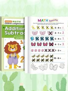 MINKOJA 1pc Number Coloring Practice Book, Suitable For Preschoolers' Logical Thinking Training, Suitable For 3-6 Years Old Children, Preschool Preparation Material, Fun Math Practice Book, Suitable As Holiday Gift, Classroom Learning Tool, School Supplies, Back To School Supplies, Toys - Multicolor - View 15
