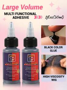 Lem Ekstensi Rambut 6/3/1pc - Lem Ekstensi Rambut Multifungsi, Perekat Cepat 30ml - Tak Terlihat, Lem Renda Anti Jamur, Cocok Untuk Wig Dan Bulu Mata (Perekat Kuat, Tahan Air) Alat Ekstensi Rambut Perekat Cair Lem Perekat Tak Terlihat Profesional - MultiWarna - View 1