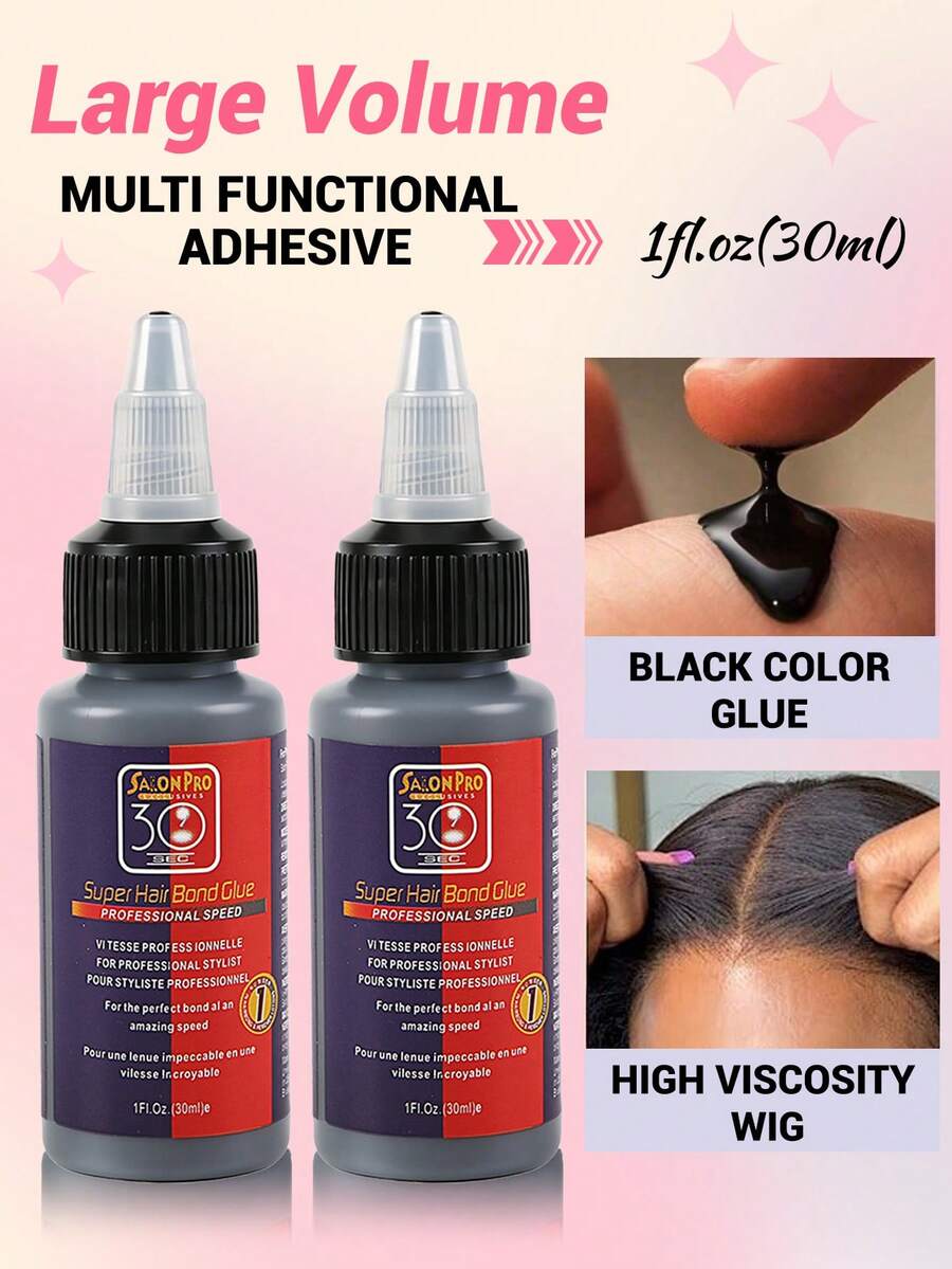 Lem Ekstensi Rambut 6/3/1pc - Lem Ekstensi Rambut Multifungsi, Perekat Cepat 30ml - Tak Terlihat, Lem Renda Anti Jamur, Cocok Untuk Wig Dan Bulu Mata (Perekat Kuat, Tahan Air) Alat Ekstensi Rambut Perekat Cair Lem Perekat Tak Terlihat Profesional - MultiWarna - View 1