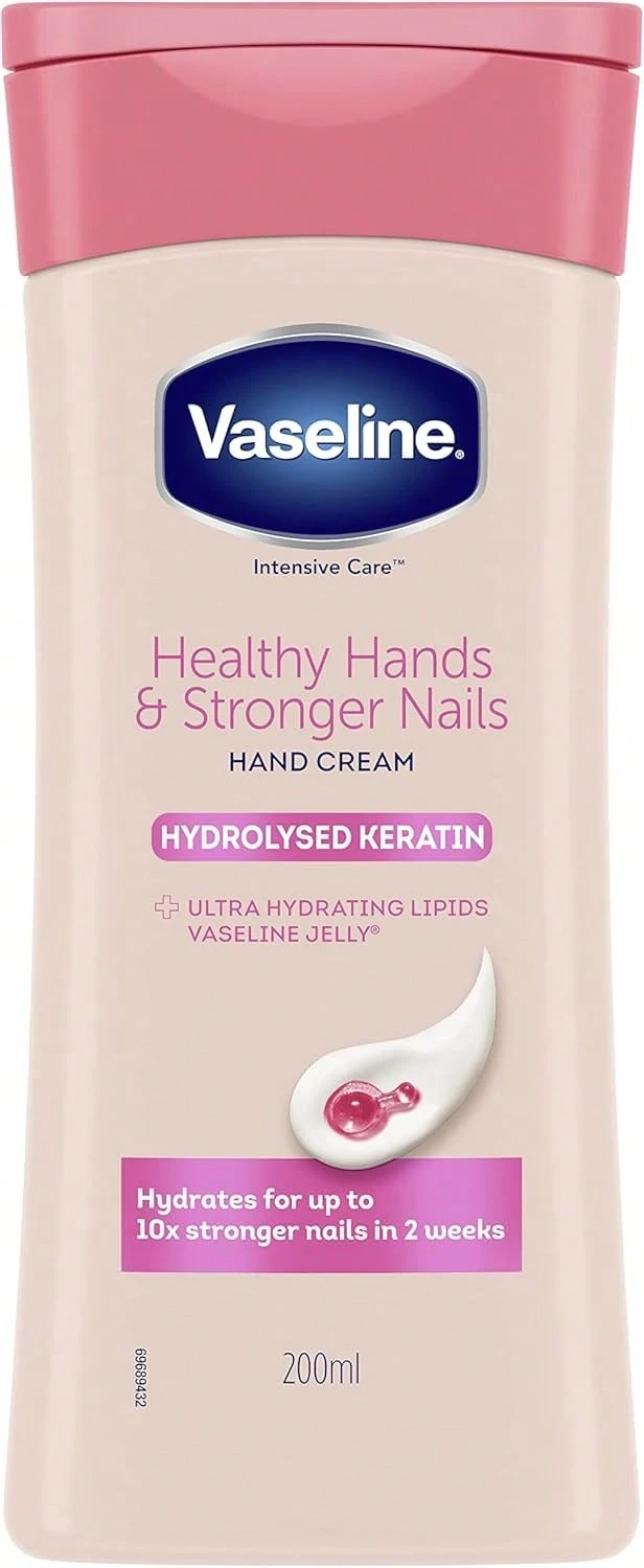Vaseline Healthy Hand And Stronger Nails Hand Cream - 200 Ml - keratin - View 1