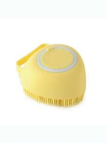 1pc Heart-Shaped Pet Bath Brush With Built-In Shampoo Dispenser, Massage Comb Design, Easy To Clean After Bathing, Compact And Portable Pet Bath Brush - Multicolor - View 13