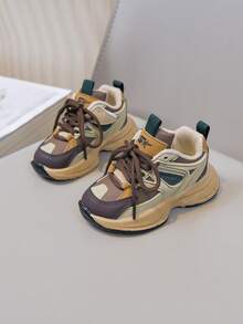 Casual Fashion Baby Sports Shoes Suitable For Daily Wear - Khaki - View 4