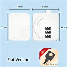 1PC Easy Install Self-Adhesive Fridge/Oven/Cabinet Safety Lock - No Drilling Required, Child Safety Design, Comes With Strong Residue-Free Sticker - White - View 10