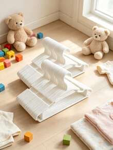 10/20/30pcs Children's Plastic Clothes Hangers, Durable Non-Slip Clothes Drying Rack For Kids - Multicolor - View 1
