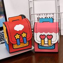 8Pcs Cute Backpack‑Shaped Paper Gift Boxes,4 Assorted Styles Portable Treat Candy Favor Boxes With Handle & Magic Tape Closure For Party Small Goodies Packaging - View 3