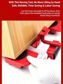 5/4pcs Mobile Casters, Home Furniture Mover, With 360° Rotating Wheels, Men's Tools, Easily Move Sofa, Refrigerator And Cabinet Alone - Multiple Styles - View 1