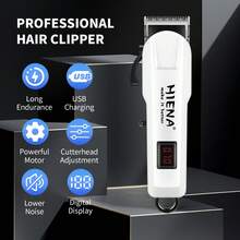 HIENA Professional Electric Hair Clipper Digital Display Cordless Hair Trimmer USB Type-C Charging Hair Clipper With Limit Combs Home Haircutting Tool Men's Gift - View 9
