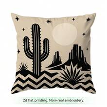4pcs/1pc Western Desert Geometric Pattern Pillow Covers, Single-Sided Printed Pillow Covers, Suitable For Living Room, Bedroom, Home Decor, All-Season Pillow Covers - Multicolor - View 16