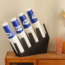 2pcs Commercial Cup Dispenser And Straw Holder, Heavy Duty Desktop Cup Rack, Non-Food Contact Storage, Suitable For Coffee Shop And Office, Space-Saving, Durable, Stylish - Multicolor - View 6