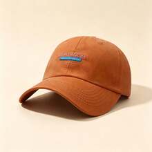 1pc LOVELY Letter Embroidered Baseball Cap Solid Color Adjustable Soft Brim Casual Sun Hat Unisex Dad Hat - Multicolor - View 9