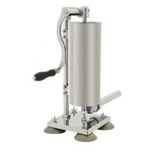 Virellio Stainless Steel Vertical Manual Sausage Stuffer Machine With Enlarged Silicone Suction Cups For Restaurants, Snack Bars, Canteens, Workshops, And Markets - Silver - View 8