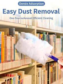 31/1pc/Set Pink Disposable Electrostatic Duster Replacement Heads/Handle, 360° Electrostatic Dust Adsorption Head, Traps Dust & Pet Hair, Suitable For Furniture, Keyboard, Bookshelf, Car Interior Home Cleaning Tool, Multi-Scene Dust Removal Supplies For Home & Vehicle - Pink - View 8