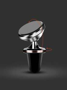 1pc Magnetic Car Phone Holder, Air Vent Mount Strong Magnet Universal Car Phone Holder Suitable For Vehicles - Multicolor - View 2