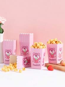 6pcs/12pcs/24pcs Anime Cartoon Theme Party Candy Boxes, Theme Party Gift Boxes, Candy & Cookie Boxes, Party Gift Bags, Party Gift Boxes, Suitable For Birthday Party, Candy And Popcorn Box Decoration, Applicable For Back To School Party, Holiday Essential Party Supplies - Multicolor - View 1