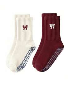 1/2/4 Pairs Yoga Socks Non-Slip Professional Women Pilates Socks Indoor Sports Fitness Floor Socks Adult Dance Non-Slip Socks - Multicolor - View 9