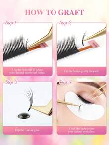 NAGARAKU Bulu Mata Kipas Siap Pakai Berlapis Camellia, Lebat dan Bervolume, Ekstensi Bulu Mata LB LC LD M Curl, Bulu Mata Palsu Tampilan Riasan yang Lebat - View 10
