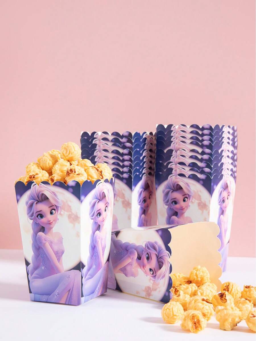 6pcs/12pcs/24pcs Anime Cartoon Theme Party Candy Boxes, Theme Party Gift Boxes, Candy And Cookie Boxes, Party Gift Bags, Party Gift Boxes, Suitable For Birthday Party, Candy And Popcorn Box Decoration, Applicable For Back To School Party, Holiday Essential Party Supplies - Multicolor - View 1