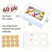 Pastry Packaging Boxes - White - View 5