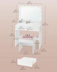 Table And Chair Set - Cloud White - View 3