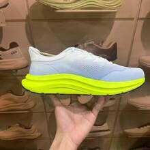 Anta New Men's Breathable Shock-Absorbing Lightweight Racing Sports Shoes Professional Running Shoes - White/Blue-purple-green - View 2