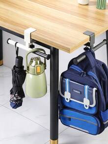 1 buah Gantungan Samping Meja, Warna Solid Polos, Gantungan Lembut Saat Disentuh, Gaya Minimalis, Gantungan untuk Semua Musim, Cocok untuk Pelajar dan Pekerja Kantor, Meja Sekolah, Meja Kerja, Ruang Belajar, Gantungan Tas Samping Meja Kantor - MultiWarna - View 6