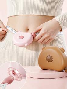 1/2PCS White, Pink, And Brown Soft Tape Measure For Body Measurements, Specifically Designed For Automatic Measurement Of Waist, Leg, Arm, And Chest Circumferences, A Three-Dimensional Measuring Tape - One Size Fits All - View 3