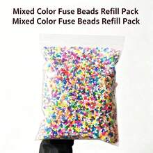 10.000pcs Manik-Manik Fuse Kecil Berkualitas Tinggi Ukuran 2.6mm Warna Campuran, Paket Isi Ulang, Mainan Manik-Manik Perler Buatan Tangan DIY, Manik-Manik Puzzle Massal yang Tidak Pudar - MultiWarna - View 12