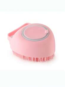 1pc Heart-Shaped Pet Bath Brush, Built-In Shampoo Dispenser, Massage Comb Design, Easy To Clean After Bathing, Compact And Portable Pet Bath Brush - Multicolor - View 13