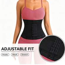 1pc Fitness Shaping Waist Belt - Black Sports Waist Belt, Breathable Mesh Material, Minimalist Design, Suitable For Yoga, Running And Daily Exercise, Ideal Gift For Those Who Love An Active Lifestyle - Belt - View 7