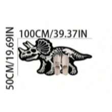 1pc Dinosaur Fossil Decorative Rug, Thickened Carpet, Thick Rug, Plush Carpet, Thickened Rug, Decorative Rug, Bedroom Decor, Small Rug, Carpet, Home Decor - Multicolor - View 15