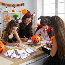 Halloween Party Game Sheets, Halloween Trivia Quiz & Finish The Phrase Activity Game Papers, Fun Halloween Games For Kids Adults, Halloween Supplies For Classroom Home Family Game Night - Halloween Trivia - View 5