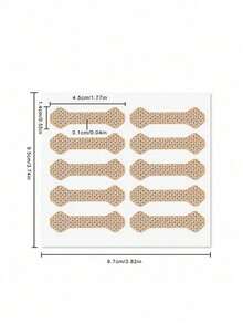 1pc Embedded Nail Art Sticker, Breathable Nail Sticker - Nail Decal, Easy To Use, No Glue Required, Decorative Sticker For Feet And Hands (This Product Is For Decorative Use Only, Do Not Use As A Medical Product) - A - View 5