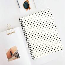 1本 2D 極簡波點圖案 A5 螺旋筆記本，居家或辦公室日記本，學校用品，辦公記錄必備，開學必備 - A - 查看 1