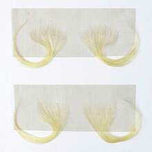 100% Human Hair Baby Hair Edge Invisible Transparent Lace Front Hairpieces For Women Lightweight&Breathable Baby Hair Lace Topper Hand Knotted Lace Natural Hairline Coverage - Multicolor - View 8