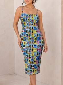 Women Midi Dresses - White - View 3
