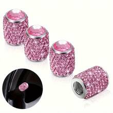 2pcs Car Rhinestone Tire Valve Stem Caps, Shiny Crystal Tire Valve Caps, Sparkling Gemstone Universal Car Tire Valve Caps Suitable For Cars, SUVs, Motorcycles, Bicycles, Trucks - Multicolor - View 11