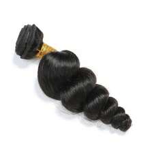 1pc Loose Wave Hair Bundles Human Hair Extensions For Women Natural Black Soft Can Be Dyed Loose Body Human Hair Bundles - Natural Black - View 6