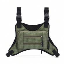 Functional Tactical Chest Rig Bag Multi‑Pocket Adjustable Straps Wear‑Resistant Fabric Portable Vest Pack For Outdoor Sports Cycling - Multicolor - View 9