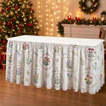 Vintage Botanical Tablecloth, Framed Wildflower And Specimen Plant Print Polyester Tablecloth, Suitable For Tea Parties, Rustic Weddings, Spring Garden Parties, Family Brunches And Elegant Home Decor - A - View 4