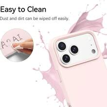 液態矽膠手機殼，適用於 iPhone 18 Pro Max，柔軟防滑握感 | 超細纖維內襯防摔保護，易於清潔，超薄設計，兼容 18 Pro Max/18 Pro/18/17/16/15/14/13/12 系列 - 莫蘭迪粉 - 查看 5