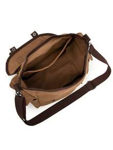Versatile Flap Over Shoulder Crossbody Bag For Men - Multicolor - View 11