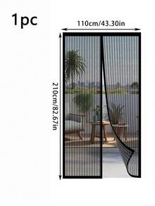 1pc Soft Mesh Magnetic Screen Door, Breathable Mosquito & Fly Proof Net, Easy Install Self-Adhesive Soft Door Curtain, Suitable For Year-Round Use, Fits Front Door, Sliding Door, Fly Screen/Insect Mesh - Multicolor - View 15