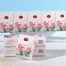 Pañuelos de bolsillo portátiles mini, convenientes de llevar - 2 estilos de empaque aleatorios incluidos - Pañuelos desechables - Ver 3