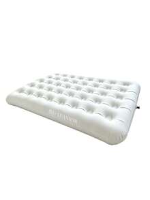 LUANXOR Thickened Flocked Inflatable Mattress | Outdoor Camping Moisture-Proof Pad & Portable Home Slouchy Bed (Includes Single/Double Size And Manual Air Pump) - Manual Version - View 2