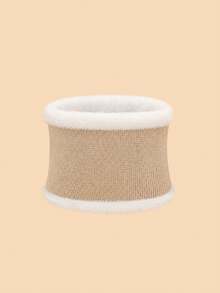 1PC Children's Solid Color Basic Plush Neck Warmer, Soft And Skin-Friendly, Comfortable Neck Protection And Warmth, Suitable For Boys And Girls For Autumn/Winter Daily Warmth Scarf, Can Be Used As A Gift - Multicolor - View 5