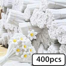 400 Pipe Cleaners& Video Tutorial - Ultimate Chenille Stem Craft Kit | DIY Bundle For Flowers & Creative Projects, Perfect For Parties, DIY Activities,Handmade Craft Gift For Valentine's Day, Christmas - Solid Color - View 20