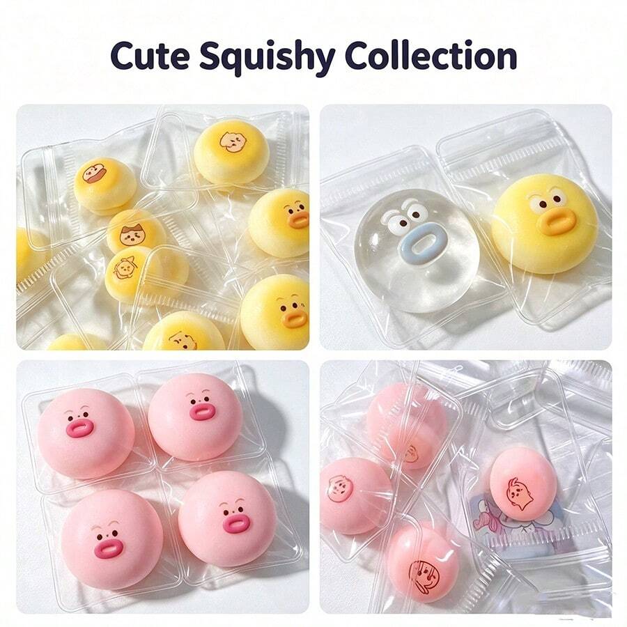 20pcs Cute Soft Squeeze Nose Pendant, Soft Bag Accessory, Transparent Stress Relief Expression Ball, Anxiety Relief Toy, Fingertip Toy, Hand Pressure Relief, Easter Toy, Squeeze Toy, Stress Relief Toy, Anxiety And Relaxation, Party Gift, Gift Bag Filler Prize, Birthday, Soft Squishy Toy