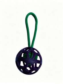 Durable TPR Braided Rope Handle Dog Toy Ball - High Elasticity Interactive Game Cleaning Teeth Training Ball For All Dog Breeds, Fun Design Pet Chewing Ball - Multicolor - View 13